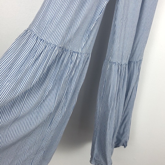 Japan adjustable spaghetti straps elastic stretch bodice wide leg jumpsuit Small - Picture 3 of 8